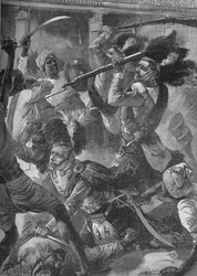 Gradualmente eles dirigiram os sipaios de volta, 1902