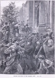 Ligas de reforma no Marble Arch 1866 AD