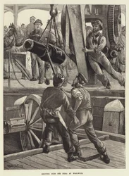 Envio de armas para a Índia em Woolwich