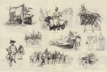 Esboços da Revista Naval e Militar Ilustrada, nº 1, julho de 1884