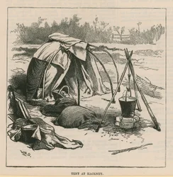 Esboços da Vida Cigana; Tenda no Hackney