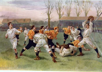 O jogo de futebol, 1890