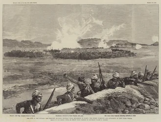 A Guerra no Sudão, Retiro de Sir Redvers Buller de Metammeh para Korti, o Inimigo perseguindo e atacando em Abou Klea Wells