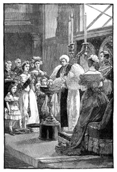 O batismo da princesa Louise, c1848, 1900.
