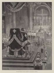 O falecido Cardeal Manning, Requiem na Oratória de Brompton