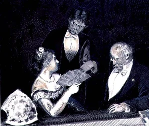 Números em uma caixa de Ópera (gravura)