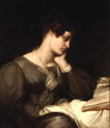 Retrato de Justinia Hilton (nee Kent)