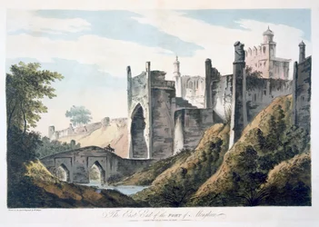 O extremo leste do forte de Mongheer, 1787 (aquatint)