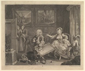 A Harlots Progress, Placa 2, abril de 1732.