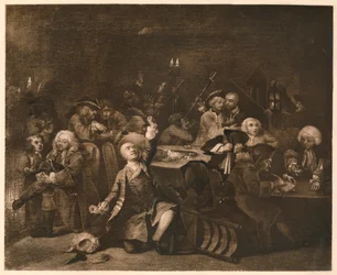 A Rakes Progress - 6: The Gaming House, 1733.