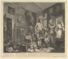 A Rakes Progress, Placa 1, 25 de junho de 1735.