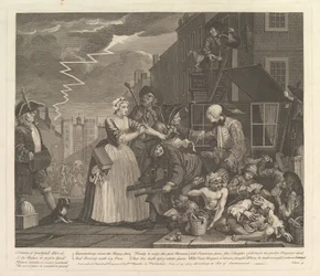 A Rakes Progress, Placa 4, 25 de junho de 1735.
