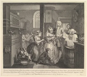 A Rakes Progress, Placa 5, 25 de junho de 1735.