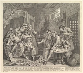 A Rakes Progress, Placa 7, 25 de junho de 1735.