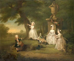 "Uma festa de chá para crianças", 1730