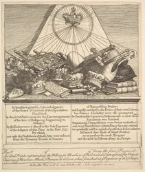 Coroas, mitros, maças, etc., 1755.