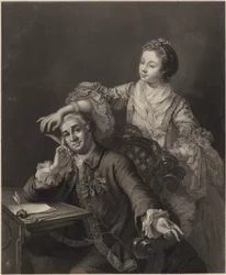 David Garrick e sua esposa
