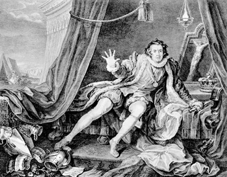 David Garrick como Ricardo III, 1746.
