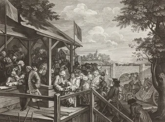 Quatro impressões de uma eleição. Folha 3: A votação. 1758