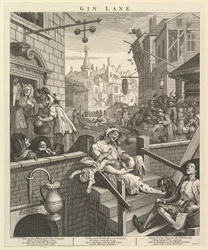Gin Lane, 1 de fevereiro de 1751.