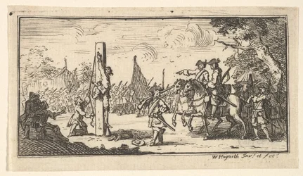 Pendurado pelos polegares Punições militares modernas, depois de 1725.
