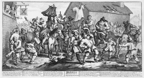Hudibras Encontra o Skimmington, de &39;Hudibras&39;, de Samuel Butler, 1726