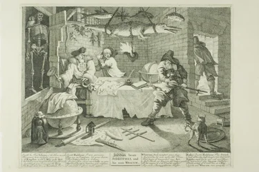 Hudibras e Sidrophel, prato oito de Hudibras