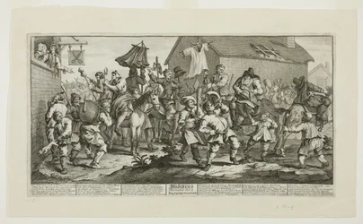 Hudibras e o Skimmington, prato sete de Hudibras