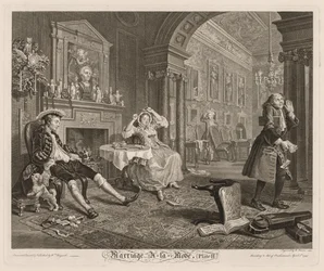 Casamento elegante: Placa II, 1745.