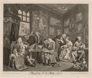 Casamento na moda: O contrato, 1745.