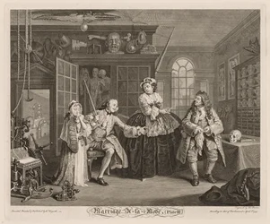 Casamento à moda: A cena com o charlatão, 1745.