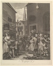 Meio-dia As quatro horas do dia, 25 de março de 1738.