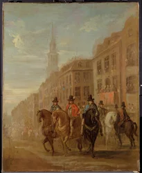 Procissão de Restauração de Carlos II em Cheapside, c.1745