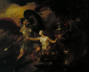 Satanás, Pecado e Morte (Uma cena de « Paraíso Perdido » de Milton)