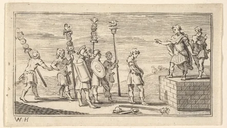 Descarga vergonhosa John Beaver, castigos militares romanos, 1725, depois de 1725.