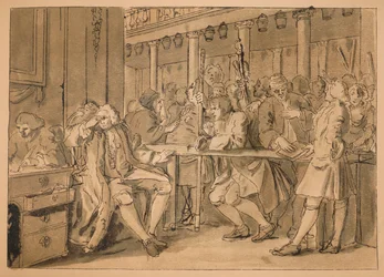 Esboço para indústria e ociosidade - Placa X, 1747