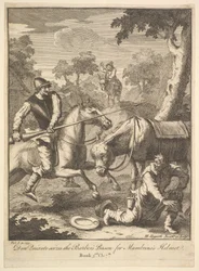 Capacete A Aventura dos Mambrinos Seis ilustrações para Dom Quixote, 1756 ou depois.