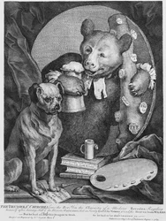 O Bruiser Charles Churchill, outrora o Reverendo, no Caráter de um Hércules Russo, 1763
