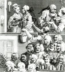 A platéia rindo, 1733