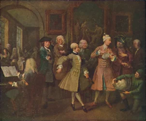O progresso dos ancinhos - o dique, 1720-1735, 1920.