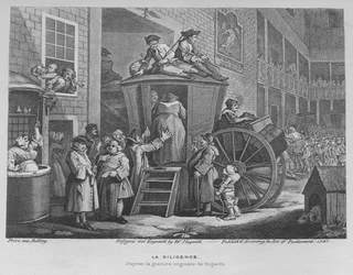 O treinador de palco ou Country Inn Yard, 1747