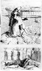 Ilustração de &39;My Beautiful Lady&39;, de Thomas Woolner, publicada em &39;The Germ&39;, 1850