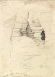 Rochas em Wady Zuara, o Mar Morto, 1854