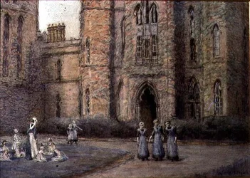 The Old Blind Asylum, Bristol (pastel sobre papel)