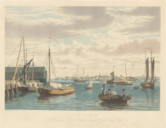 Boston: do Ship House, extremidade oeste do estaleiro naval