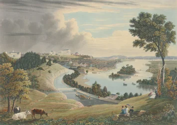 Richmond: Da Colina acima da Fábrica da Água, publicado em 1834.