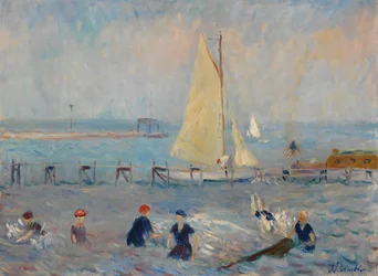 Seascape com seis banhistas, Bellport