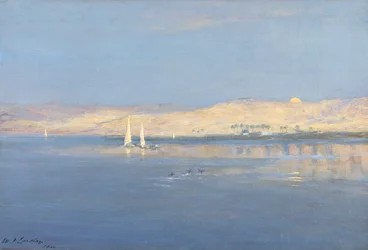 Lua nascendo sobre o Nilo, 1900