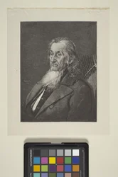 Retrato de Allan Wardner (tinta, caneta, lápis)