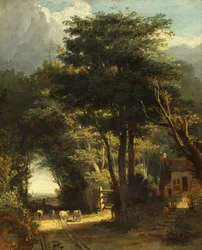 Paisagem com a Igreja Frenchay à distância (óleo sobre tela)